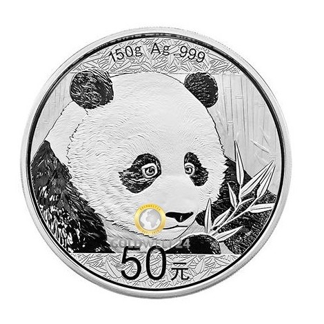 150g Silber China Panda 2018 (Polierte Platte)