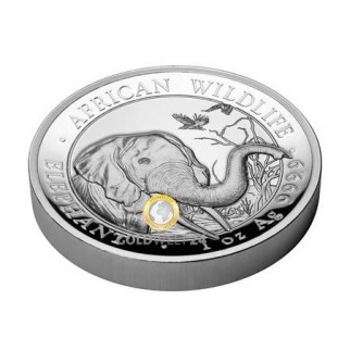 1 Unze Silber Somalia Elefant 2018pp
