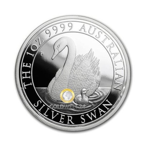 1 Unze Silber Australien Schwan 2018 Polierte Platte