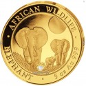 5 Unzen Gold Somalia Elefant 2014 PP