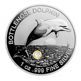 1 Unze Silber Bottlenose Dolphin (Delfin) 2019