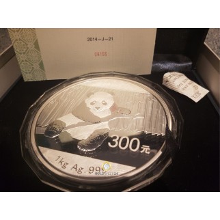 1 kg Silber China Panda 2014 (Polierte Platte)