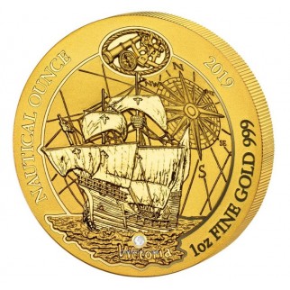 1 Unze Gold Ruanda Nautical Ounce Victoria 2019