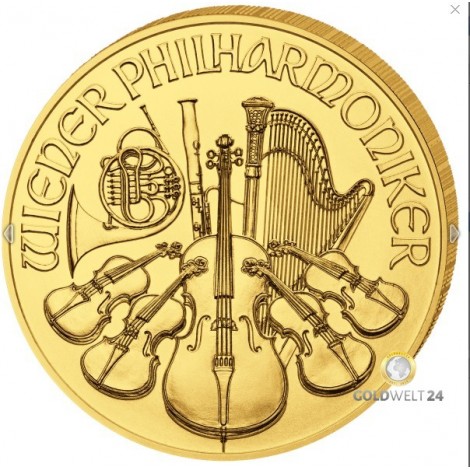 1 Unze Gold Wiener Philharmoniker 2020