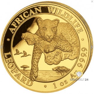 1 Unze Gold Somalia Leopard 2020