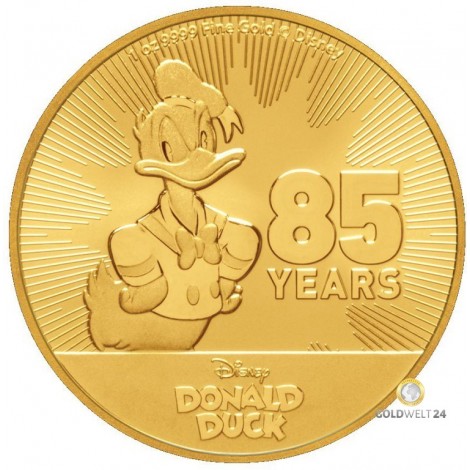 1 Unze Gold Disney Donald Duck