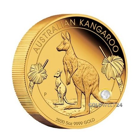 5 Unzen Gold Känguru 2020 Proof