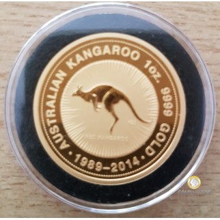 1 Unze Gold Känguru Jubiläum Nugget 1989-2014
