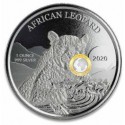 1 Unze Silber Ghana Leopard 2020