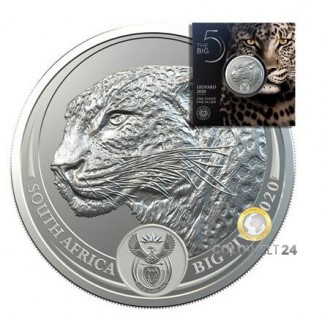 1 Unze Silber Big Five Leopard 2020 