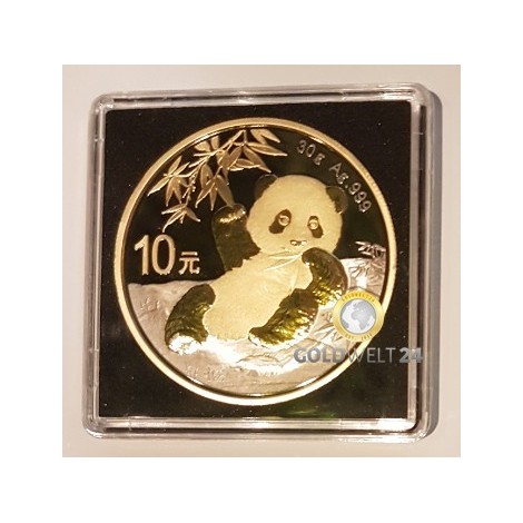 30g Silber China Panda Golden Ring 2020