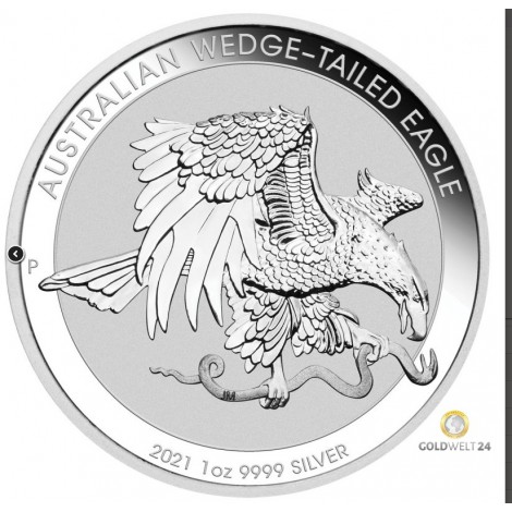 1 Unze Silber Wedge Tailed Eagle 2021