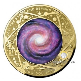 1 Unze Gold Milchstraße Earth & Beyond 2021 PP
