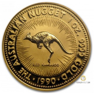 1 Unze Gold Red Kangaroo 1990