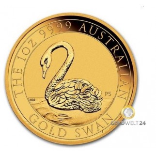 1 Unze Gold Australien Schwan 2021