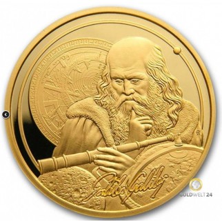 1 Unze Gold Icons of Inspriation Galileo 2021