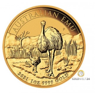1 Unze Gold Australien Emu 2021