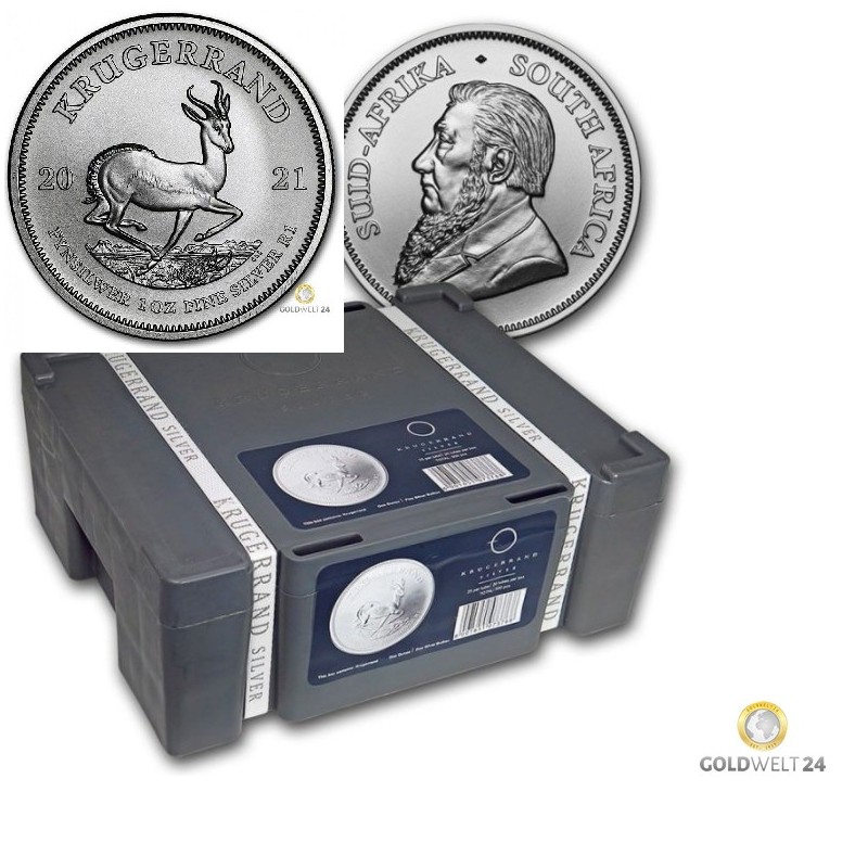 Aufbewahrungsbox geeignet für Silber Krügerrand Münzen zu 1 Unze 500 Stück