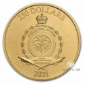1 Unze Gold Niue 250 Dollars SHREK 2021
