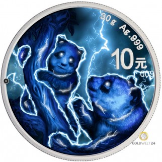 30g Silber China Panda Storm 2021