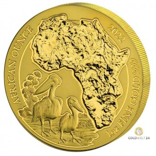 1 Unze Gold African Ounce Giraffe 2018