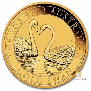 1 Unze Gold Australien Schwan 2021