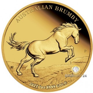 1 Unze Gold Australian Brumby 2021 PP 