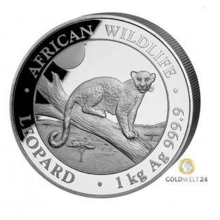 1 Kilo Silber Somalia Leopard 2021