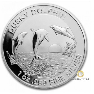 1 Unze Silber Dusky Dolphin (Delfin) 2022 