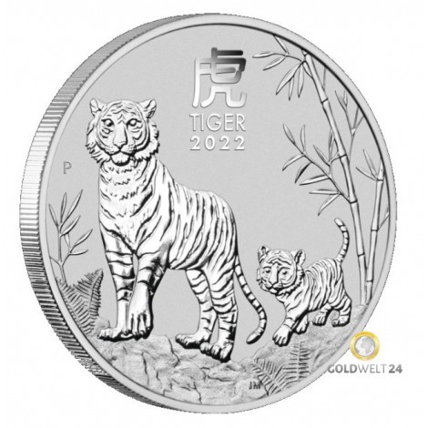 1 Kilo Silber Lunar III Tiger