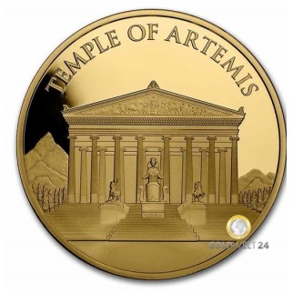 1 Unze Gold 7 Weltwunder Tempel von Artemis PP