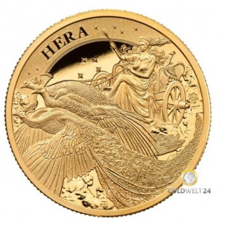 1 Unze Gold St. Helena Una and the Lion PP 2022