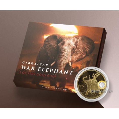 1 Unze Gold War Elephant 2022