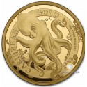 1 Unze Gold Karibischer Oktopus 2022 