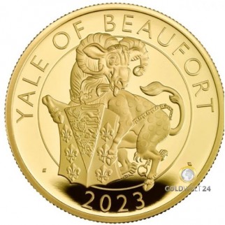 1 Unze Gold The Yale of Beaufort Tudor Beasts 2023 PP