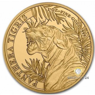 1 Unze Gold Laos Tiger 2021