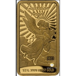 0,5g Goldbarren Coincard Schutzengel