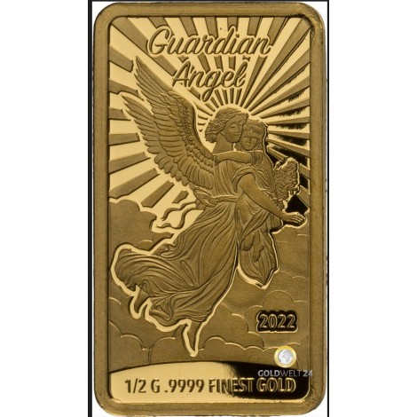 0,5g Goldbarren Coincard Schutzengel