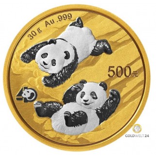 30g Gold China Panda 2022 col.