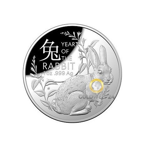 1 Unze Silber Lunar RAM Hase 2023 PP