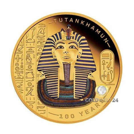 1 Unze Gold Tutanchamun 2022 PP
