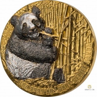 1 Unze Gold Signature Edition Panda 2023 High Relief