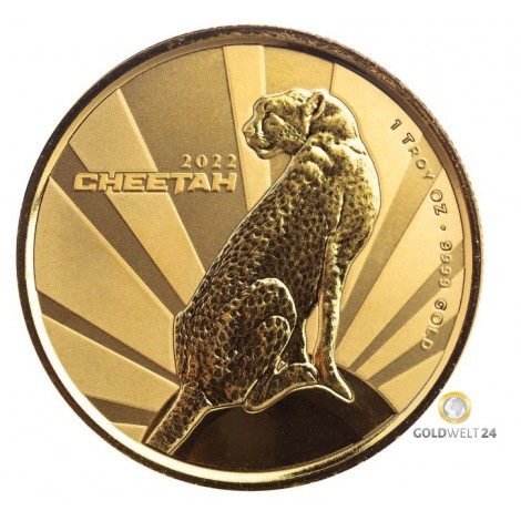 1 Unze Gold Cheetah 2022