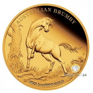 1 Unze Gold Australian Brumby 2023 PP 