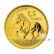 1 Unze Gold Spanien Andalusisches Pferd 2023