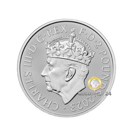 1 Unze Silber Britannia Krönung 2023