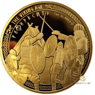 1 Unze Gold Kamerun The Viking Age 2023 - Ausdauer PP
