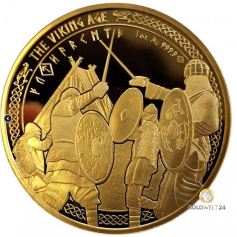 1 Unze Gold Kamerun The Viking Age 2023 - Gerechtigkeit PP