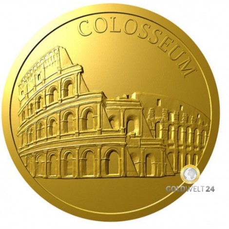 1 Unze Gold Niue 7 Weltwunder Colosseum PP