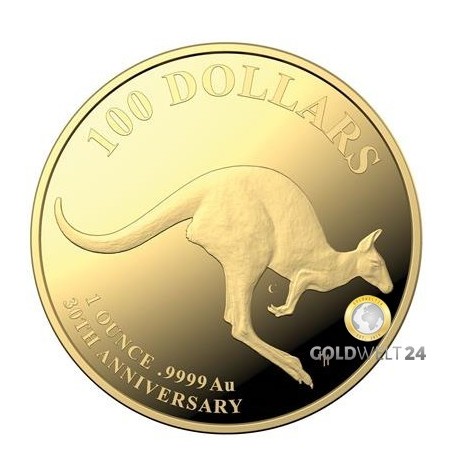 1 Unze Gold Australien Känguru 30 Jahre 2023 PP